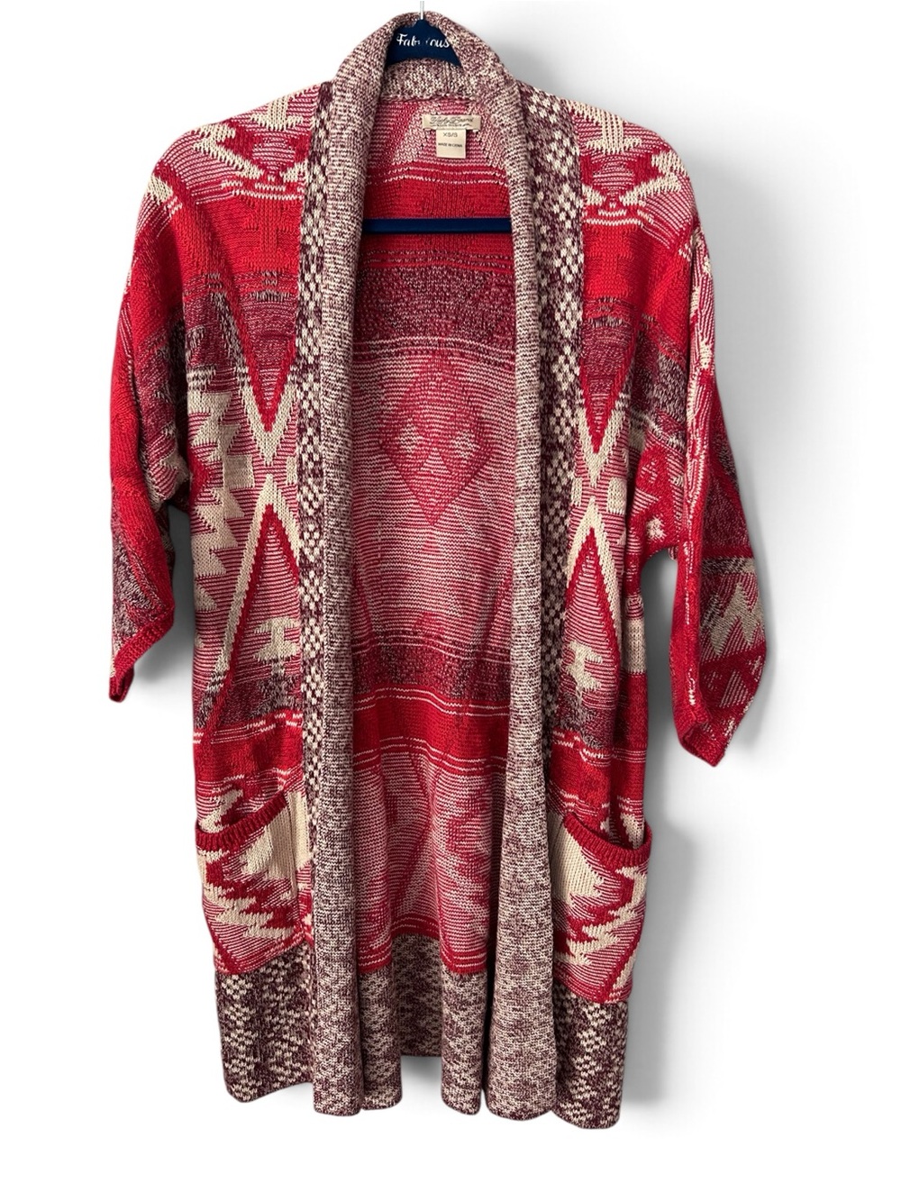 Lucky Brand Sedona Aztec Southwestern Long Cardigan Size XS/S